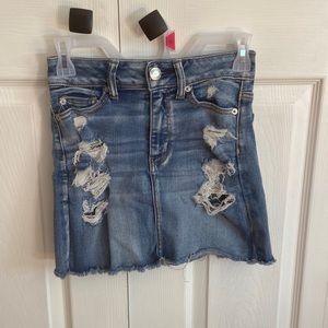 American eagle jean skirt